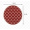 Homeroots 8 ft. Round Red & Ivory Trellis Indoor & Outdoor Area Rug 388664 - alternate 5